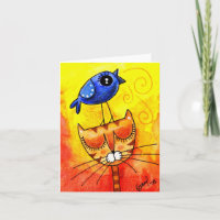 El cuervo cantante - Tarjeta