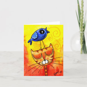 El cuervo cantante - Tarjeta