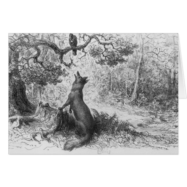 El cuervo y el Fox (Anverso (Horizontal))