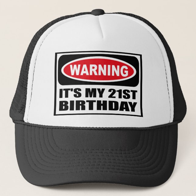 El cuidado de ÉL es MI 21ro gorra del CUMPLEAÑOS (Anverso)