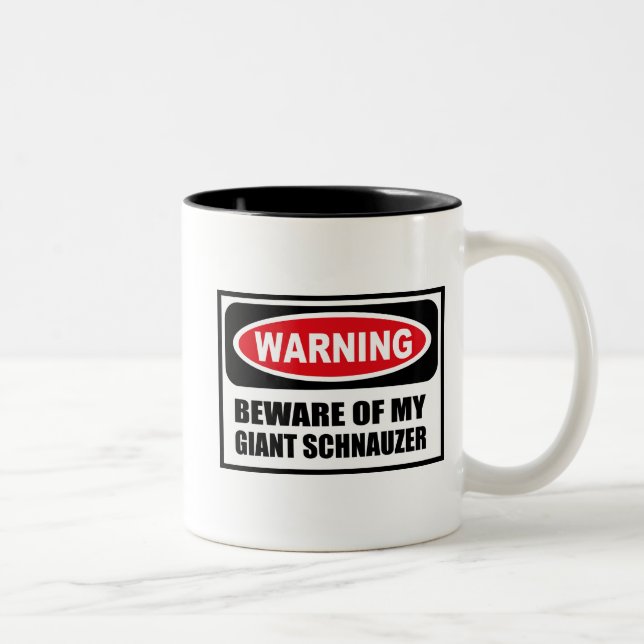 El cuidado SE GUARDA de MI taza del SCHNAUZER (Derecha)