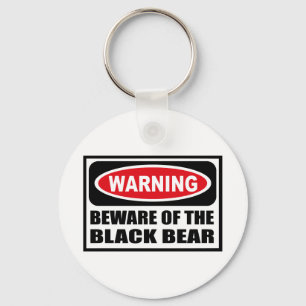 El cuidado SE GUARDA del llavero del OSO NEGRO
