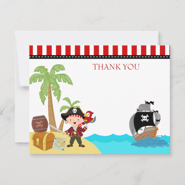 El cumpleaños del pirata le agradece las notas (Anverso)