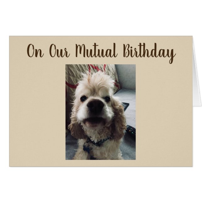 EL CUMPLEAÑOS LE DESEA EL CUMPLEAÑOS MUTUO (Anverso (Horizontal))