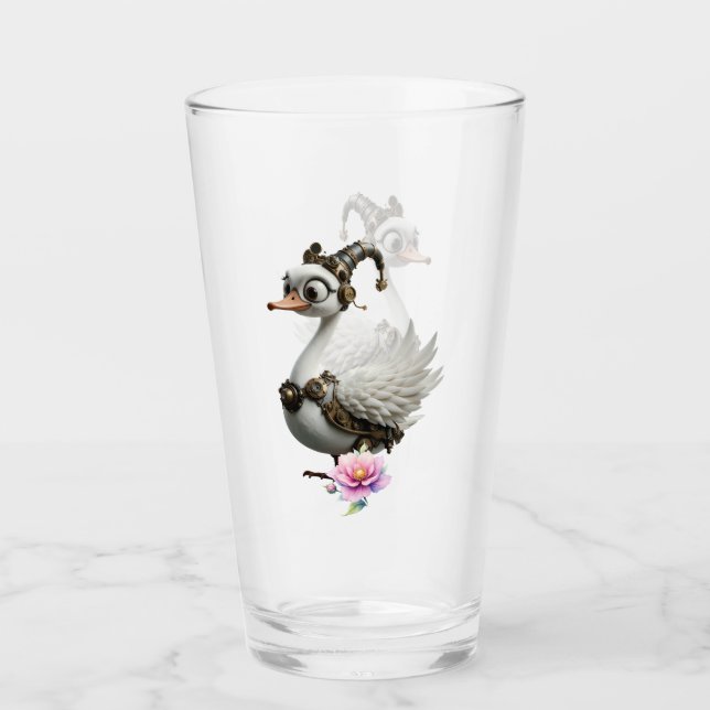 El curioso cisne de relojería. (Anverso)