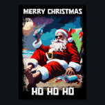 El curioso Santa Claus relajándose en el arte pop<br><div class="desc">Funny Santa Claus surfeando en el verano ilustracion de arte pop / Lustiger Weihnachtsmann, der in der Sommer-Pop-Art-Ilustracion surft / Divertido Papá Noel surfeando en la ilustración del arte pop de verano / Divertente Babbo Natale che naviga nell'ilustrazione pop art estiva ✪ #NaumovskiArt #Santa Claus #Navidades #Xmas #Funtente Un buen...</div>