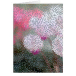 El Cyclamen florece el mosaico
