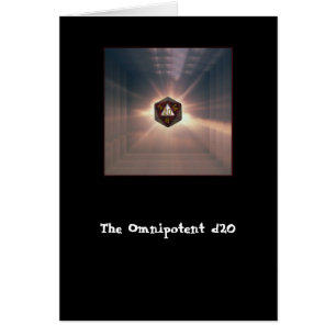 El d20 omnipotente - tarjeta
