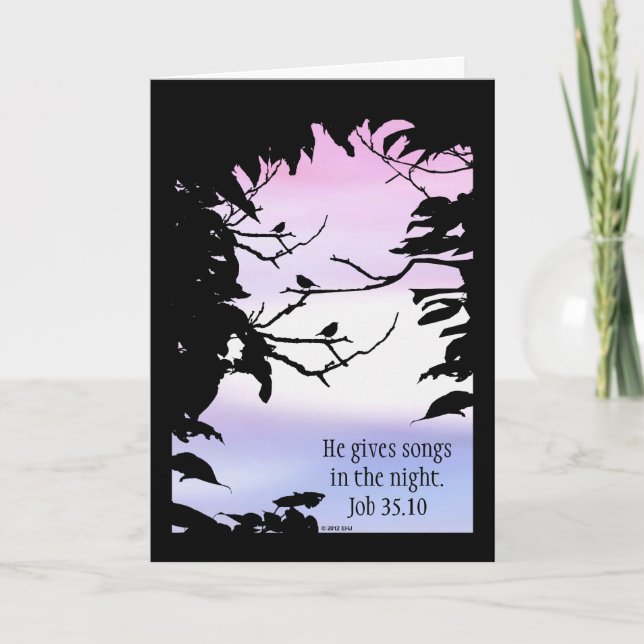 Él da canciones en la noche - consiga la tarjeta (Anverso)