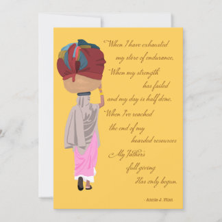 Él da más gracia, tarjeta cristiana de esperanza