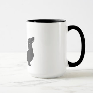 El Dachshund "cena de la casa es" taza de café que