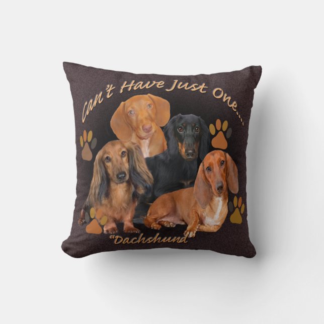 El Dachshund no puede tener apenas una almohada (Anverso)