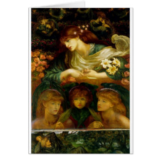 El Damozel bendecido - postal