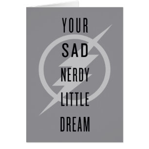 El   de destello "su pequeño sueño Nerdy triste "
