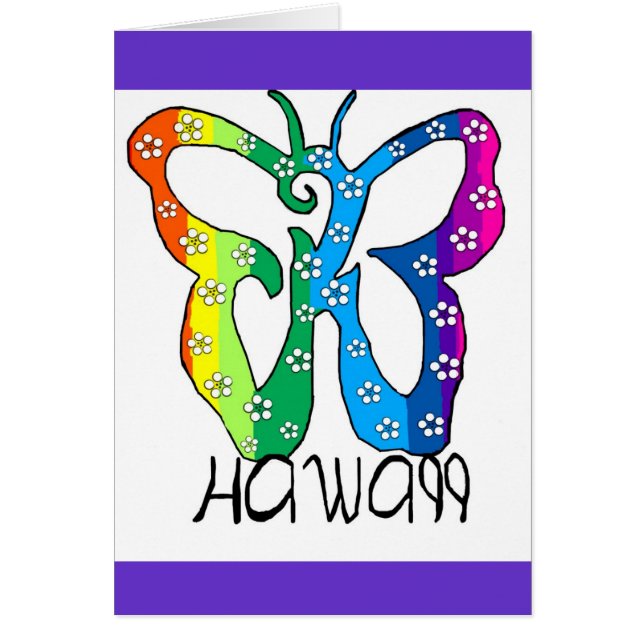 El decir de Hawaii de la mariposa (Frente)