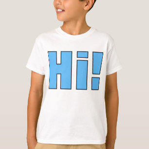 El decir de la camiseta de los niños