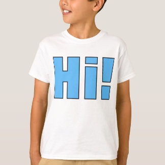 El decir de la camiseta de los niños