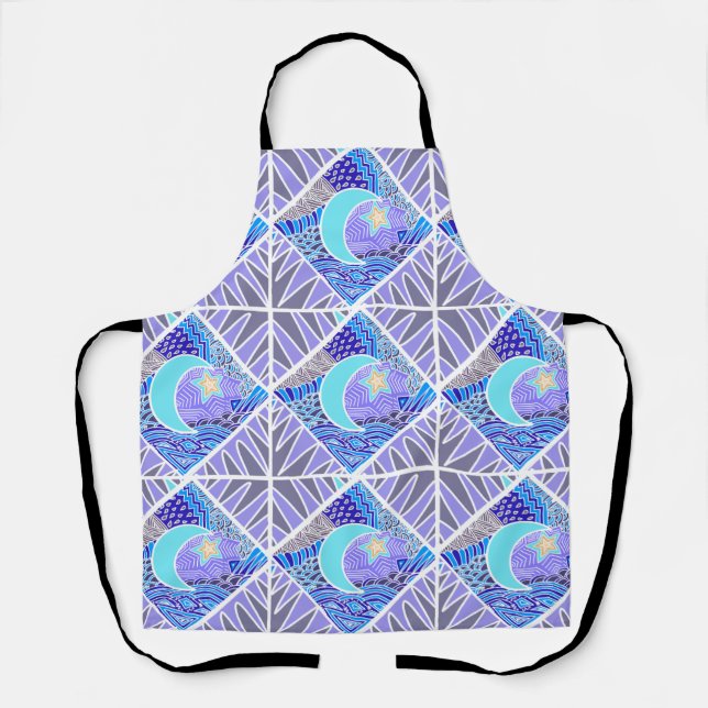 El delantal con estampado de luna (Anverso)