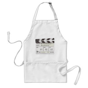El delantal del cocinero adaptable de Clapperboard