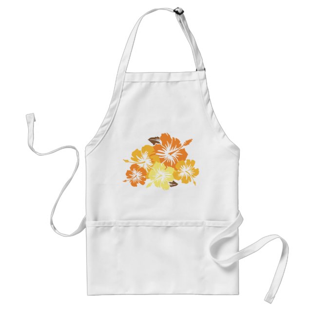 El delantal del cocinero épico del hibisco (Frente)