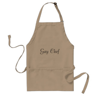 El delantal gay del cocinero