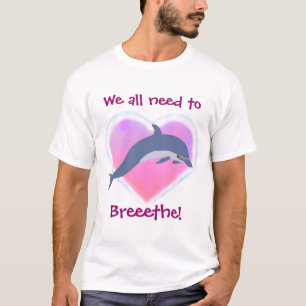 El delfín respira la camiseta
