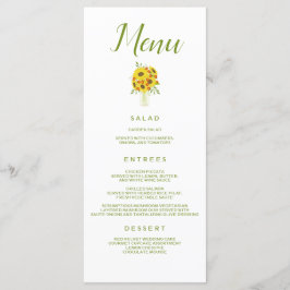El delicioso menú del girasol Boda