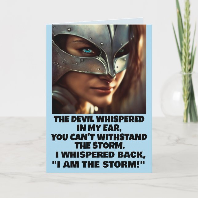 EL DEMONIO SURGIÓ EN MI OÍDO - GRANDES TARJETAS (Anverso)