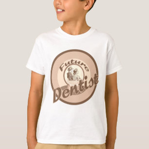 El dentista futuro embroma la camiseta del empleo