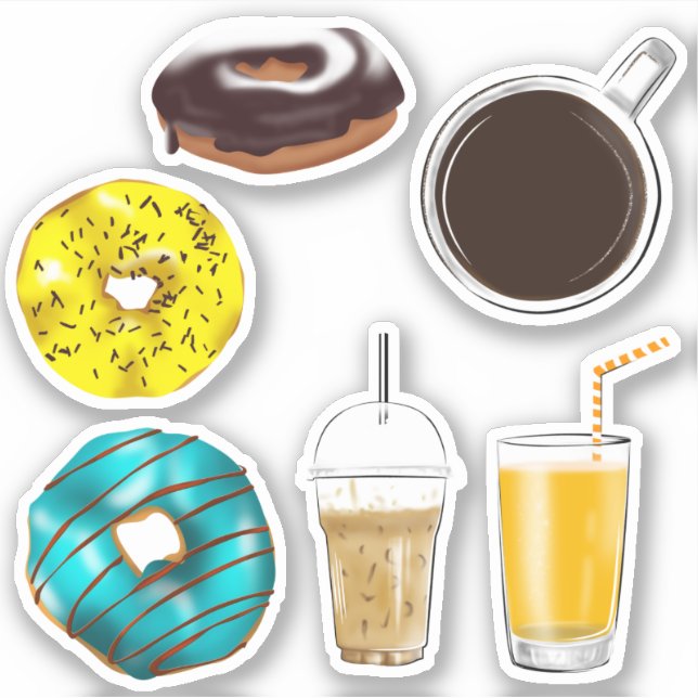 El desayuno debe tener el conjunto de pegatinas de (Anverso)