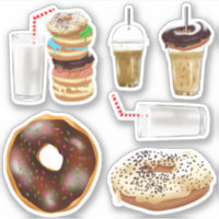 El desayuno debe tener el volumen 2 pegatina