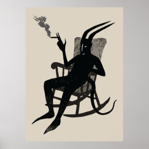 El Descanso del Diablo – Arte de Pared de Humor Os