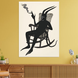 El Descanso del Diablo – Arte de Pared de Humor Os