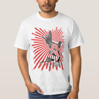 El descenso bate la camiseta