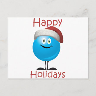 El desear azul feliz del ornamento Felices Navidad