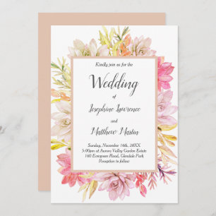 El desierto rústico suculenta invitaciones a la bo