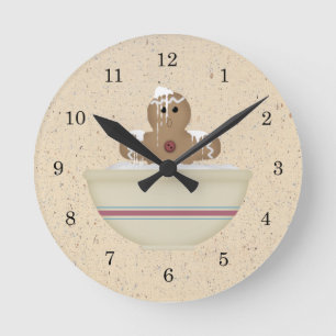 El desordenado reloj de pared del hombre de Ginger