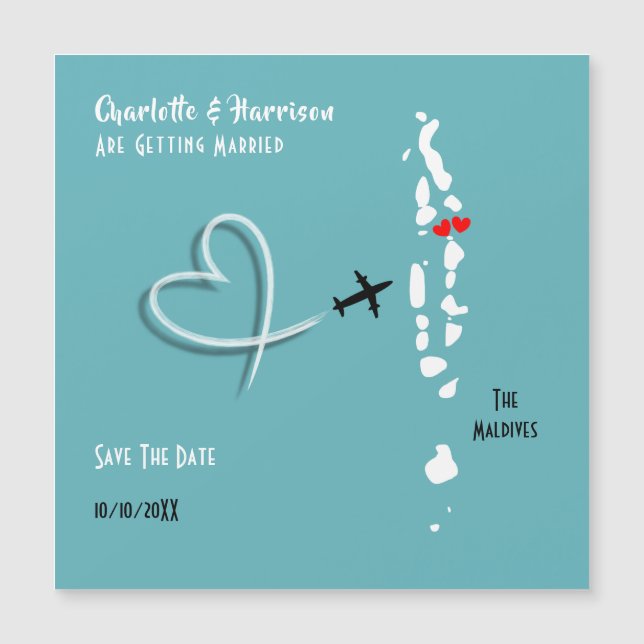El destino del Boda de Maldivas salva la fecha (Anverso)