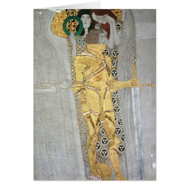 El detalle del caballero del friso de Beethoven (Frente)