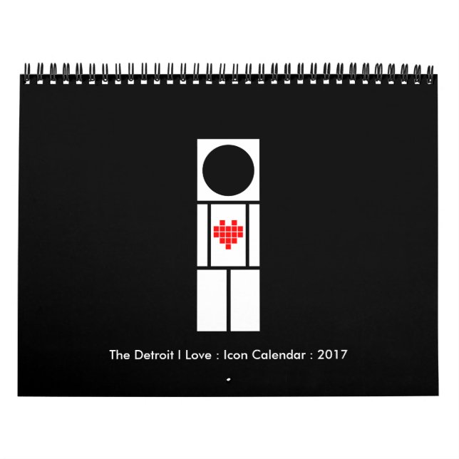 El Detroit I Love : Calendario de iconos (Tapa)