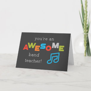 El Día de Apreciación del Profesor de Banda Notas