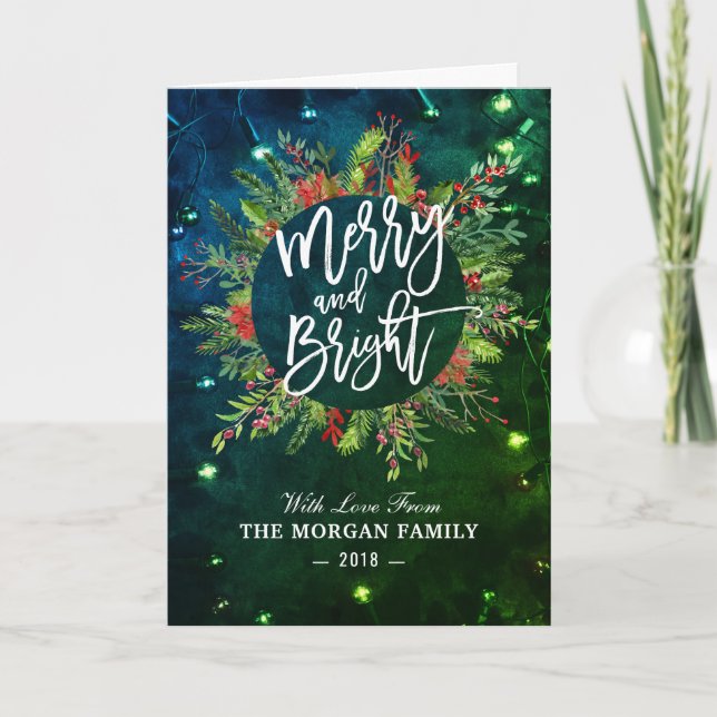 El día de fiesta desea los Navidad Felices y (Anverso)