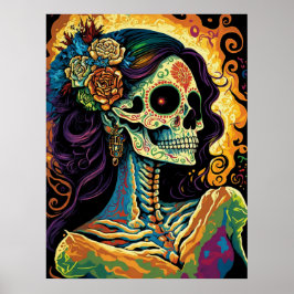 El Día de la Catrina del Arte del Esqueleto Mexica