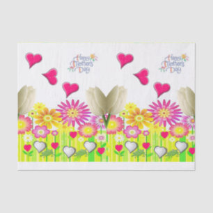 El día de la madre del papel de tejidos