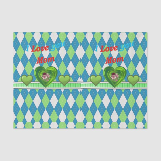 El día de la madre del papel de tejidos (Anverso)