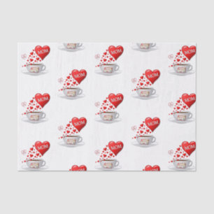 El día de la madre del papel de tejidos