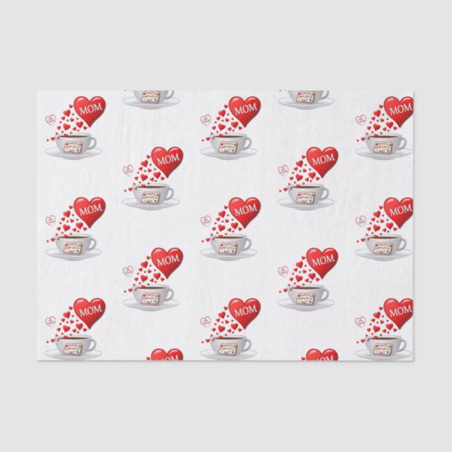 El día de la madre del papel de tejidos (Anverso)