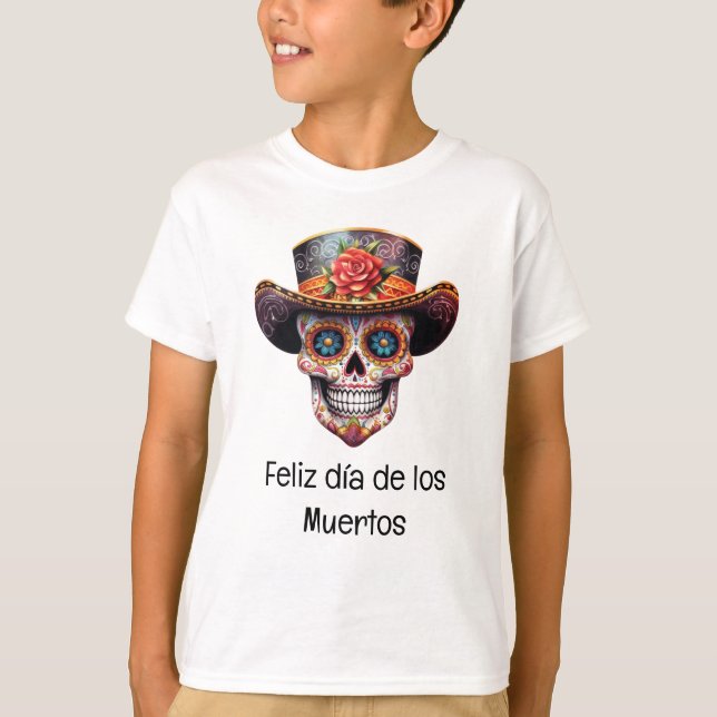 El Día de los Muertos camisetas para niños (Anverso)