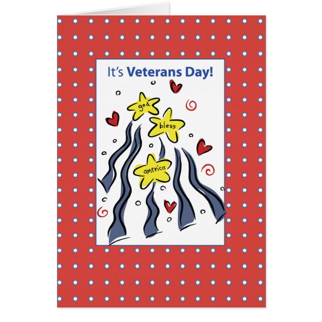 El Día de los Veteranos Dios bendiga a Estados Uni (Frente)