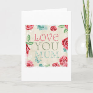 El día de madre "amor usted tarjeta de